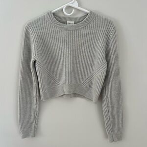 NWOT Aritzia Wilfred Free 100% Merino Wool Cropped Sweater